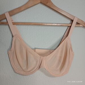 Skims Ultra Fine Mesh Nude Bra